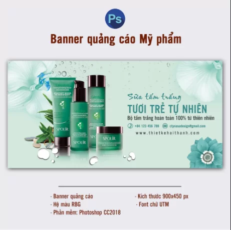 Hình ảnh banner quảng cáo mỹ phẩm