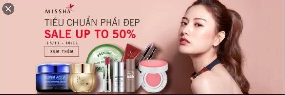 Hình ảnh banner quảng cáo mỹ phẩm