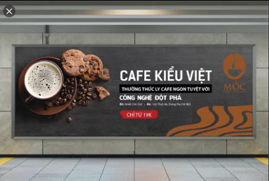 Ảnh banner quảng cáo cafe đẹp