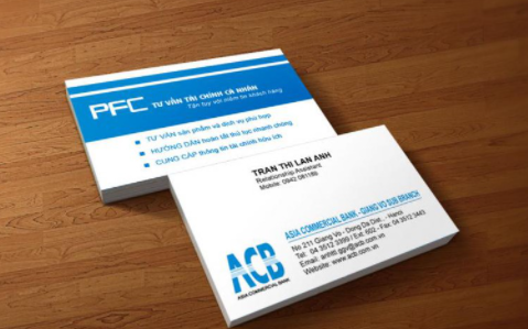 Mẫu card visit ngân hàng