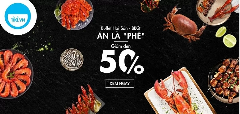  Banner quảng cáo nhà hàng buffet hải sản