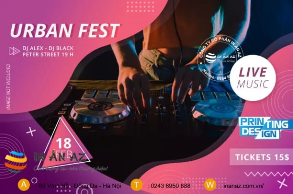 Mẫu Poster dành cho DJ